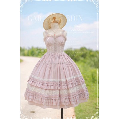 Tiny Garden Dream Bouquet Dotted Tulle Long JSK(Reservation/4 Colours/Full Payment Without Shipping)